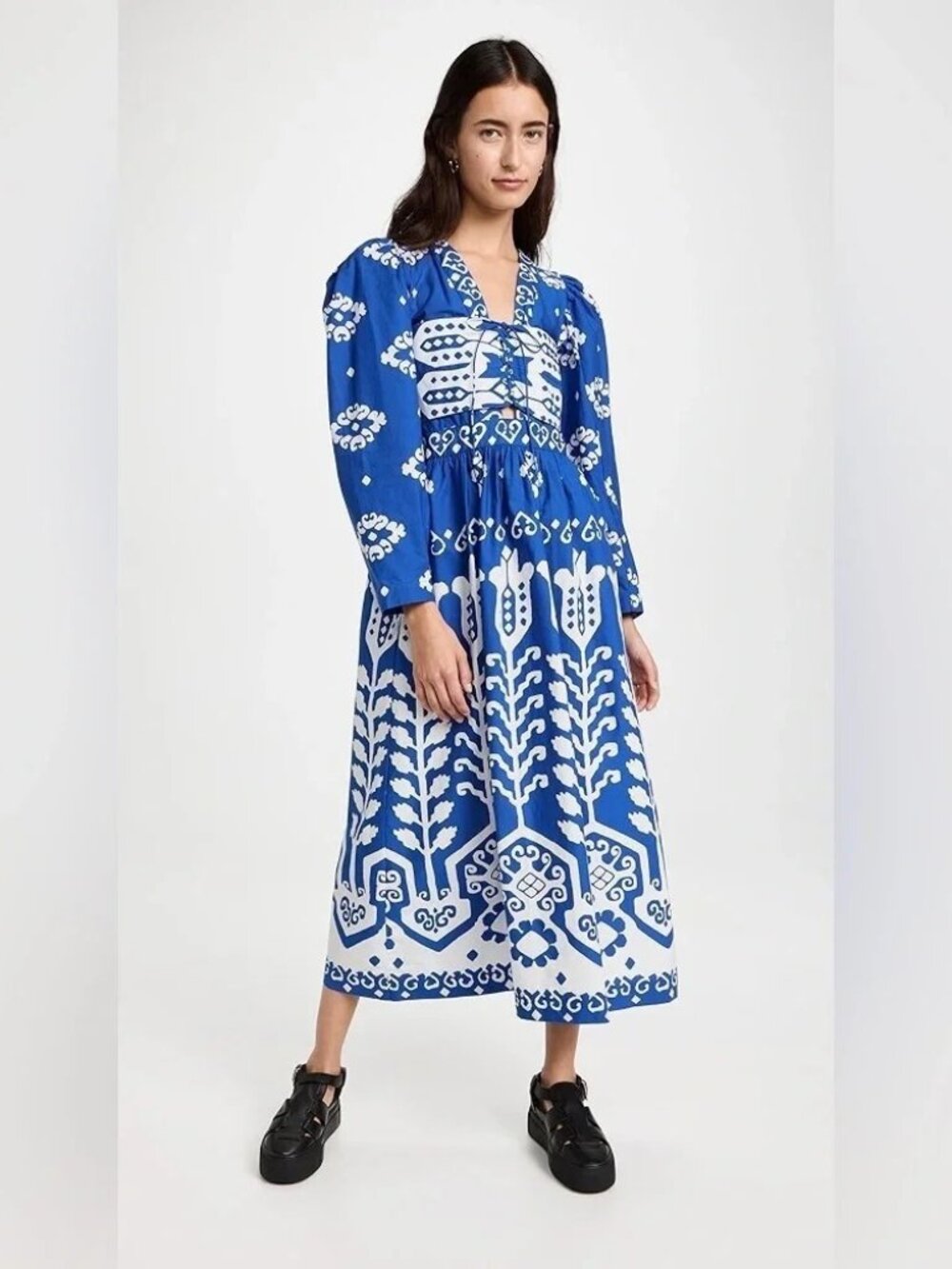 Sea New York Sonia Printed Cotton Midi Dress - Picture 6 of 6